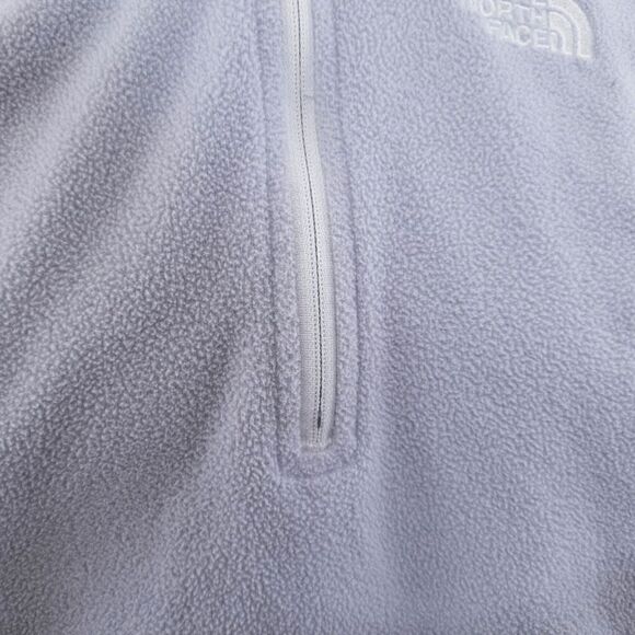 Light Gray The Northface Womens Medium Fleece Quarterzip - Picture 5 of 5
